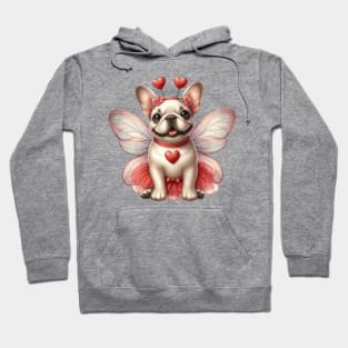 Valentine Fairy French Bulldog Hoodie